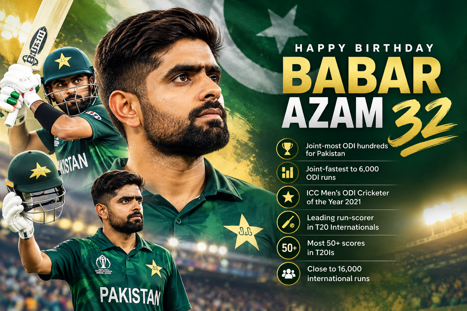 Babar Azam turns 32: celebrating Pakistan’s run machine and modern batting icon